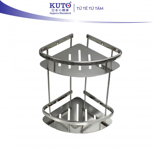 Kệ góc KUTO Nhật Bản inox 304 loại 3D(KKG02)