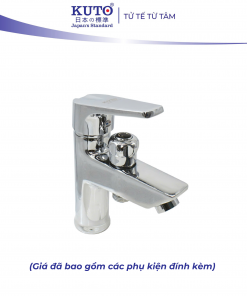 Vòi Lavabo liền sen 1 lỗ KUTO Nhật Bản KTAD VLSĐ-01 (LA6)