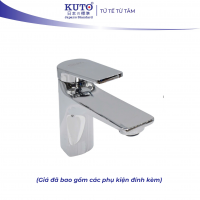 Vòi lavabo 1 lỗ KUTO Nhật Bản mạ Pro AH (LA7)