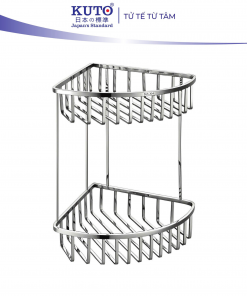 Kệ góc KUTO Nhật Bản 2 tầng inox 304 (Q005)