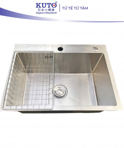 Chậu inox 304 đơn 6045 KUTO Nhật Bản (CRB4)