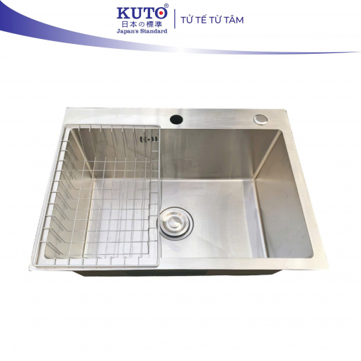 Chậu inox 304 đơn 6045 KUTO Nhật Bản (CRB4)