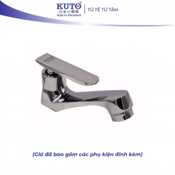 Vòi lavabo rửa lạnh chất liệu đồng KUTO Nhật Bản (K004)