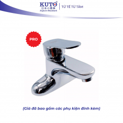 Vòi chậu 3 lỗ KT33 tay đồng KUTO Nhật Bản (VO1)