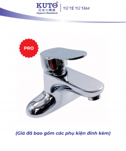 Vòi chậu 3 lỗ KT33 tay đồng KUTO Nhật Bản (VO1)
