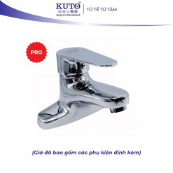 Vòi chậu 3 lỗ chống muối FE tay đồng KUTO Nhật Bản (VO5)