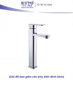 Vòi Lavabo 1 lỗ thân vuông KUTO Nhật Bản (K001)