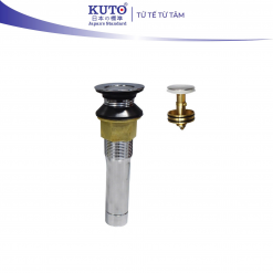 Bộ siphong chậu rửa không có lỗ thoát tràn KUTO Nhật Bản (KR6)