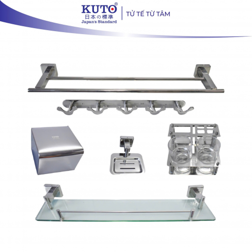 Bộ phụ kiện KUTO Nhật Bản 6 món KTD Inox 304 (BPK2)
