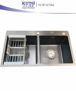 Chậu Inox 201 Nano 8245 KUTO Nhật Bản (CRB3)