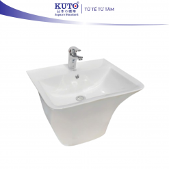 Chậu rửa treo tường liền chân KUTO Nhật Bản 1502 (KCRT004)
