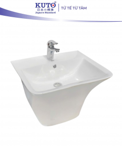 Chậu rửa treo tường liền chân KUTO Nhật Bản 1502 (KCRT004)