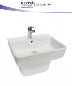 Chậu rửa treo tường liền chân KUTO Nhật Bản 1503 (KCRT005)