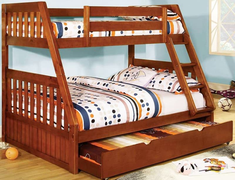 Kiểu giường giúp tiết kiệm diện tích phòng ngủ và đảm bảo không gian sinh hoạt thoải mái