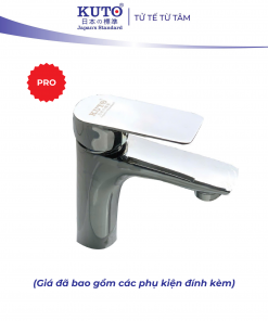 Vòi Lavabo 1 lỗ tay đồng thân đồng KUTO Nhật Bản (K017)