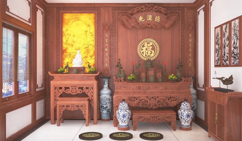 Bát hương trên bàn thờ Phật cần đặt cao hơn bát hương trên bàn thờ gia tiên