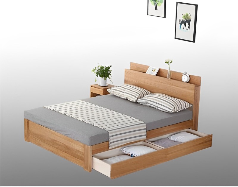 Mẫu giường gỗ đẹp với công năng sử dụng cao 