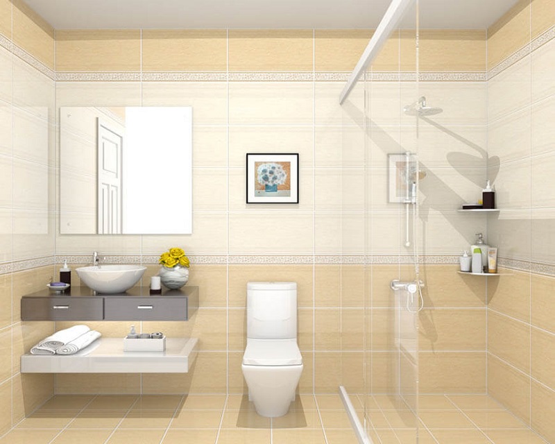 Mẫu nhà vệ sinh đẹp và đơn giản mang lại cảm giác thoải mái, dễ sử dụng