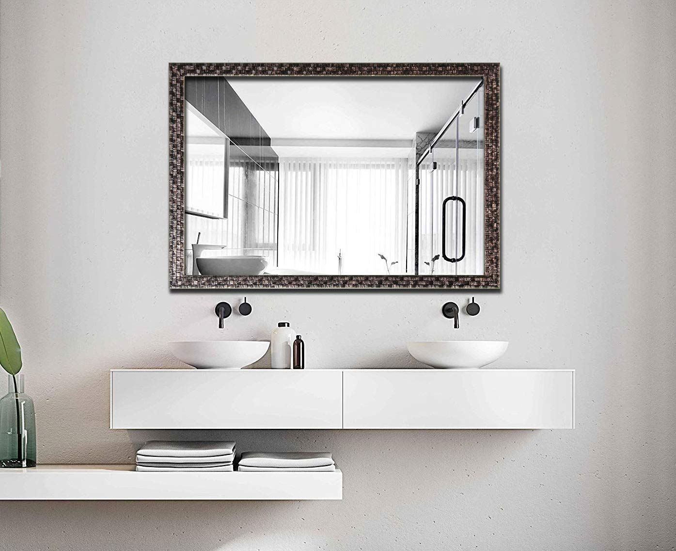 Gương nhà tắm hình chữ nhật, hình vuông được nhiều người lựa chọn