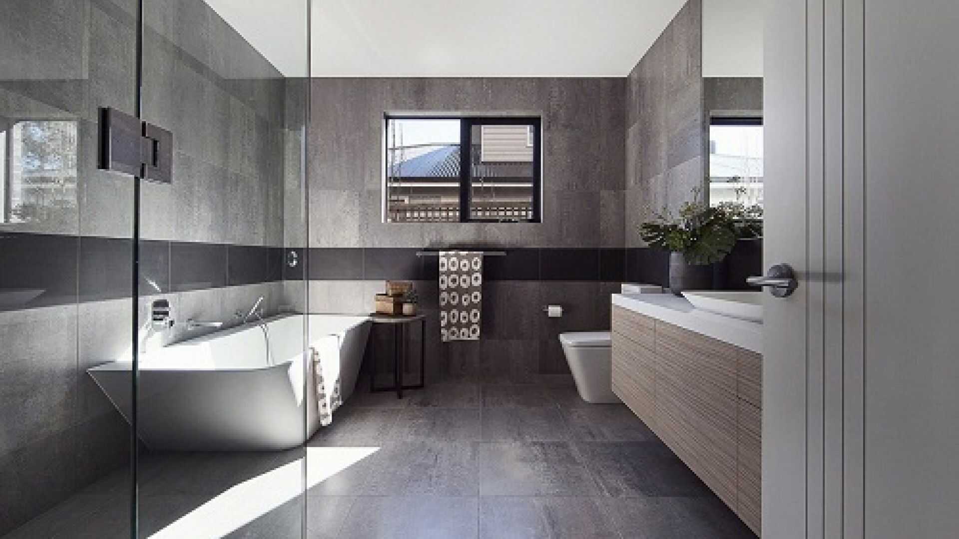 Thiết kế phòng tắm 6m2 dành cho biệt thự theo phong cách hiện đại