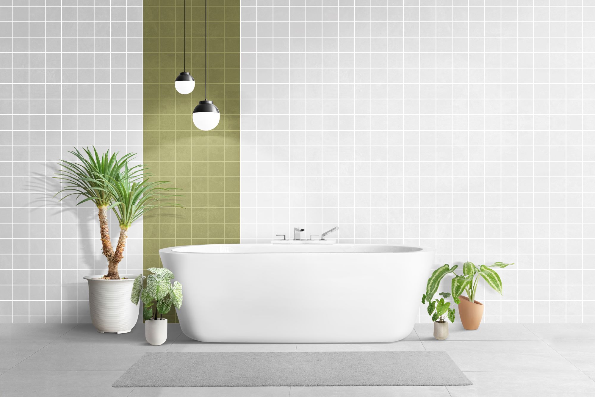 Lựa chọn bồn tắm phù hợp giúp tăng tính thẩm mỹ cho không gian 
