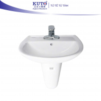 Chậu rửa treo tường chân lửng 3 lỗ KUTO Nhật Bản (E029)