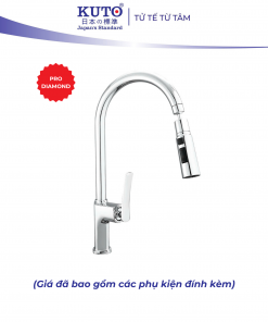 Vòi bếp tay đồng KUTO Nhật Bản (L006)