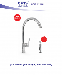 Vòi bếp tay đồng KUTO Nhật Bản (L006)