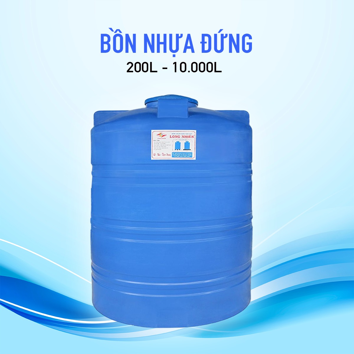 Dung tích ảnh hưởng đến giá bán của các loại bồn nước nhựa