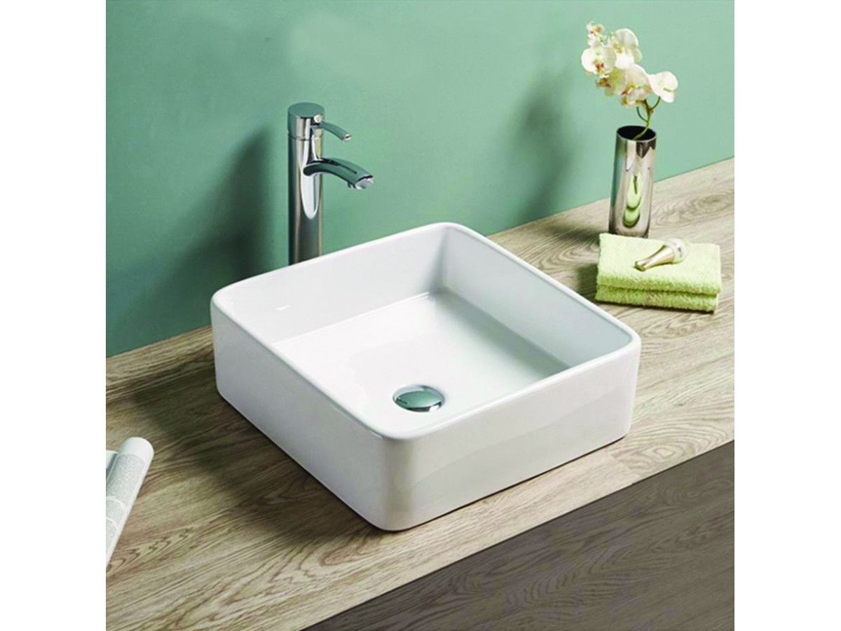 Lavabo hình vuông thiết kế đẹp mắt, kích thước nhỏ gọn