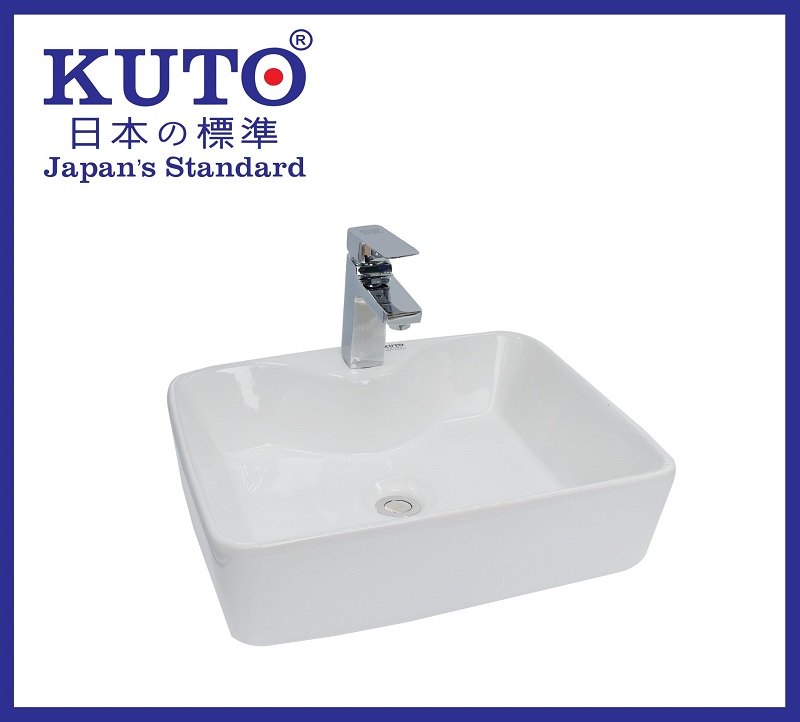 Chậu rửa lavabo của KUTO được chế tác từ sứ hảo hạng