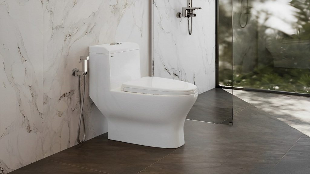 khoảng cách bồn cầu đến tường