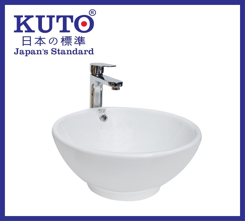 Chậu lavabo AD6 kiểu dáng tròn vừa quen thuộc lại vừa sang trọng