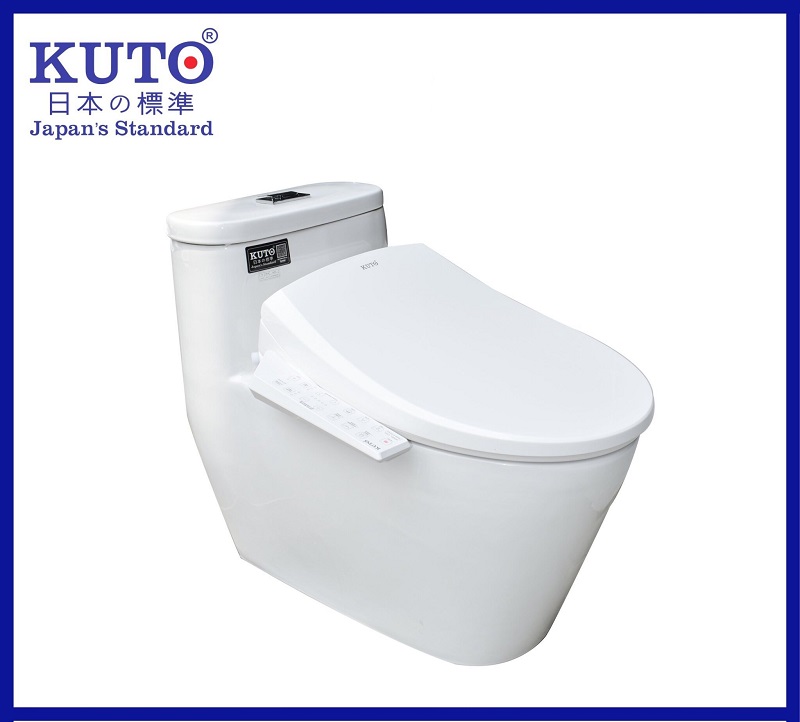 Bồn cầu kết hợp nắp bệt điện tử A003 KUTO 