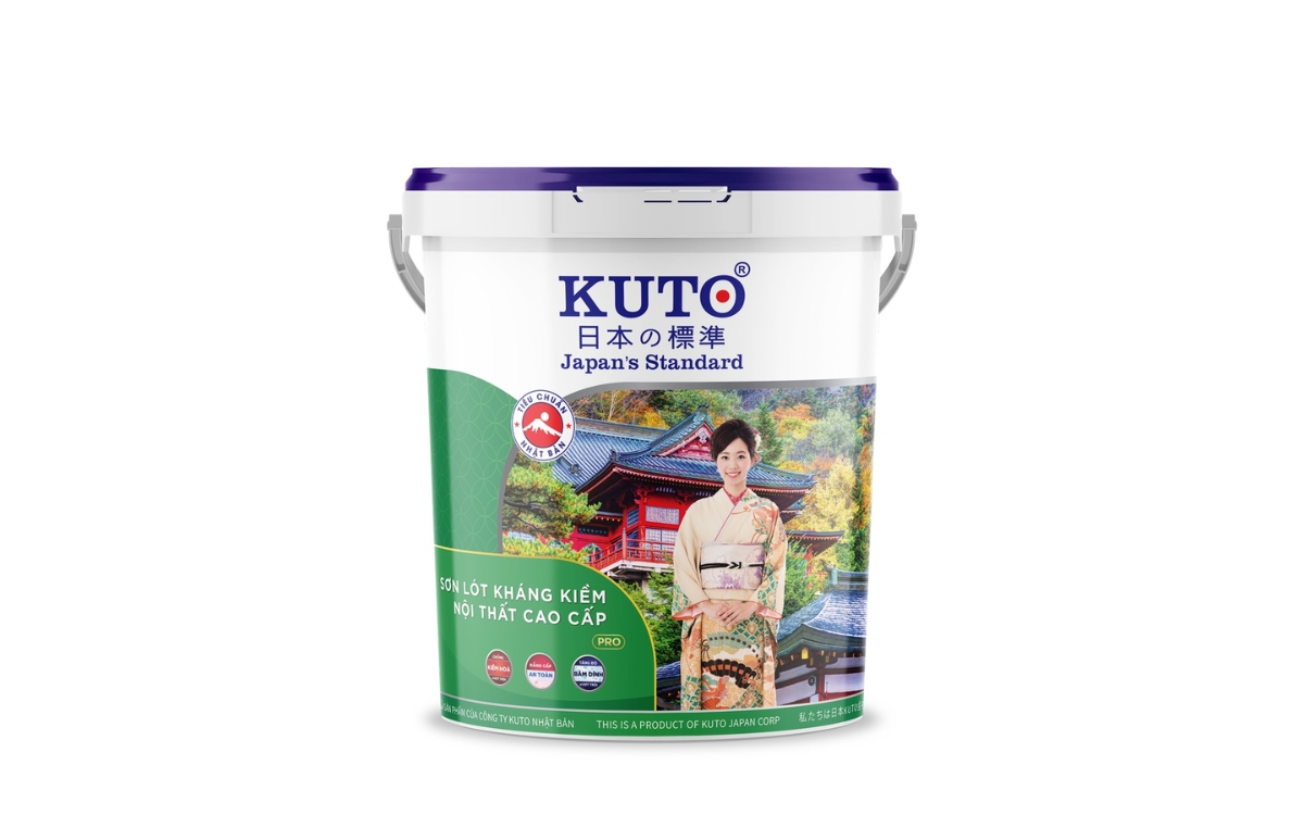 KUTO PRO loại 18L được sử dụng để tạo lớp nền phẳng, mịn giúp bám sơn dễ dàng hơn