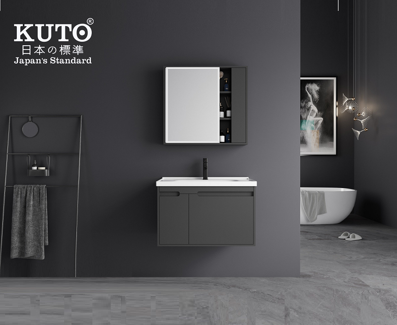 Lavabo tủ KUTO D033 được gia công tỉ mỉ và thiết kế dễ vệ sinh