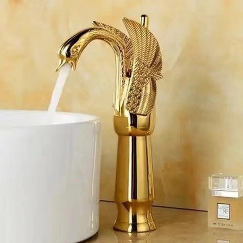 Vòi lavabo thân dài thiên nga đẹp mắt, ấn tượng