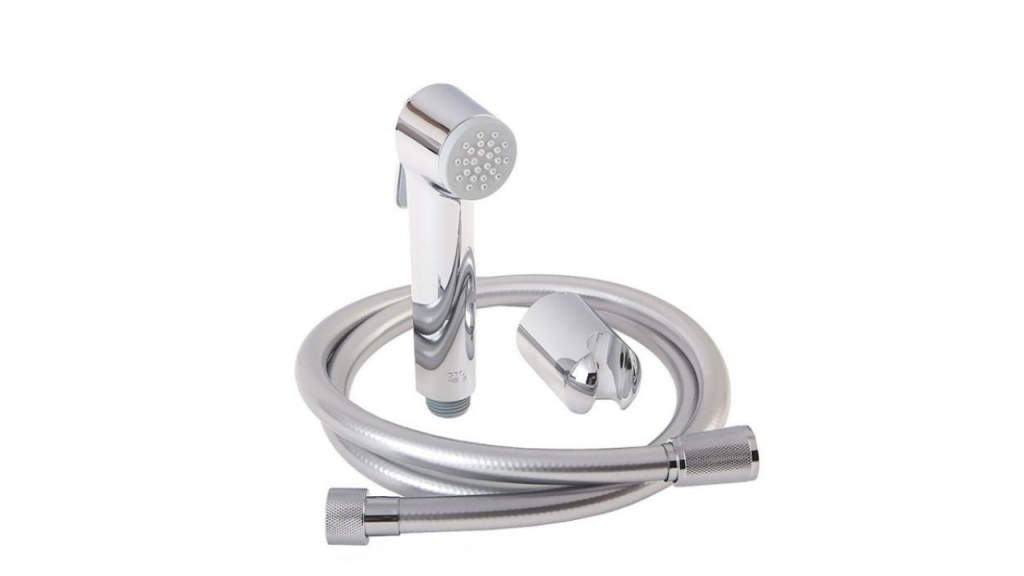 Vòi xịt X1 KUTO Nhật Bản, đầu mạ, dây Inox (X1)