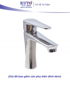 Vòi lavabo 1 lỗ KTAD LĐ19 đồng KUTO Nhật Bản (LA4)