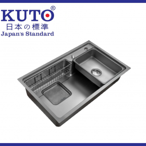 Chậu rửa bát 1 hố INOX 304 KUTO Nhật Bản (M007)