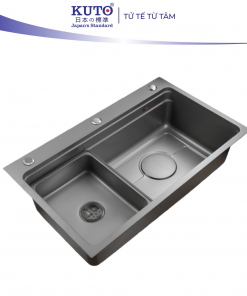 Chậu rửa bát 1 hố INOX 304 KUTO Nhật Bản (M008)