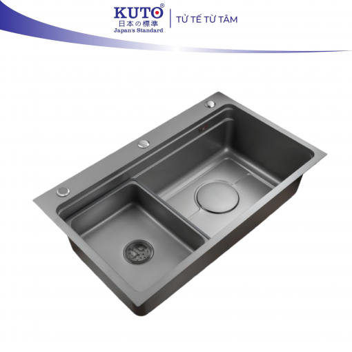 Chậu rửa bát 1 hố INOX 304 KUTO Nhật Bản (M008)
