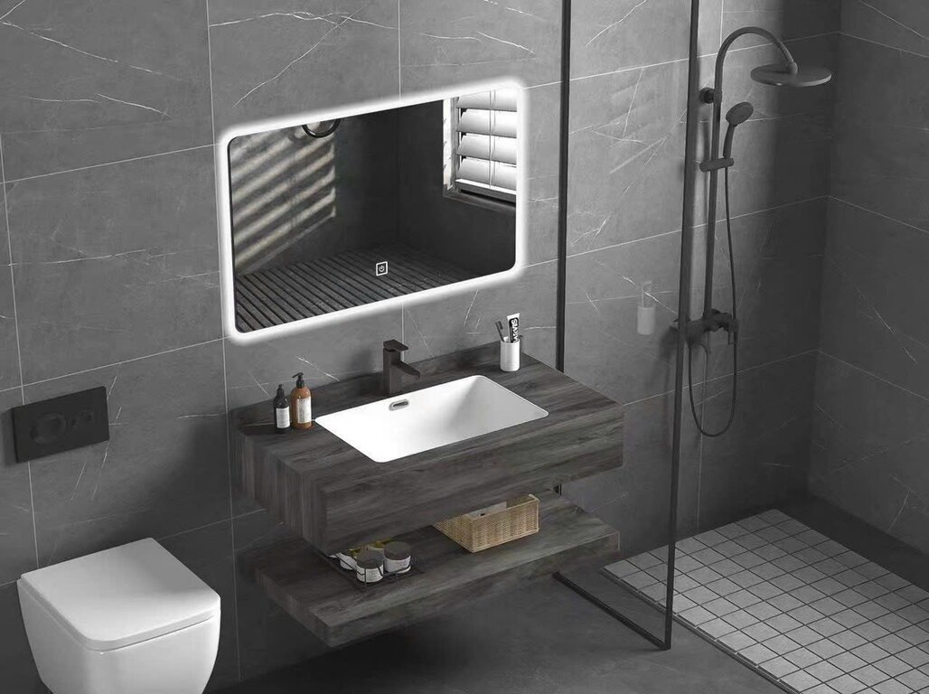 Cách lắp bàn đá lavabo 2 tầng chi tiết
