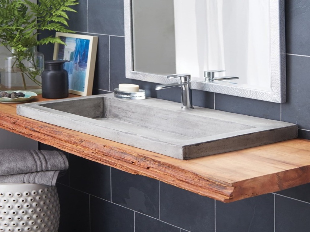 Tủ Lavabo nên làm chất liệu gì? vật liệu xi măng
