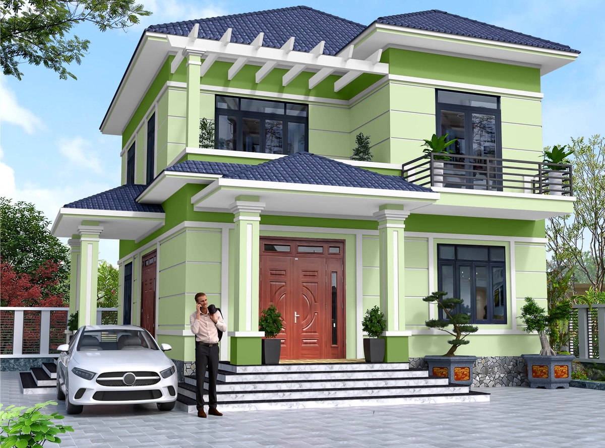 Lưu ý khi chọn màu sơn ngoại thất cho người mệnh Mộc 